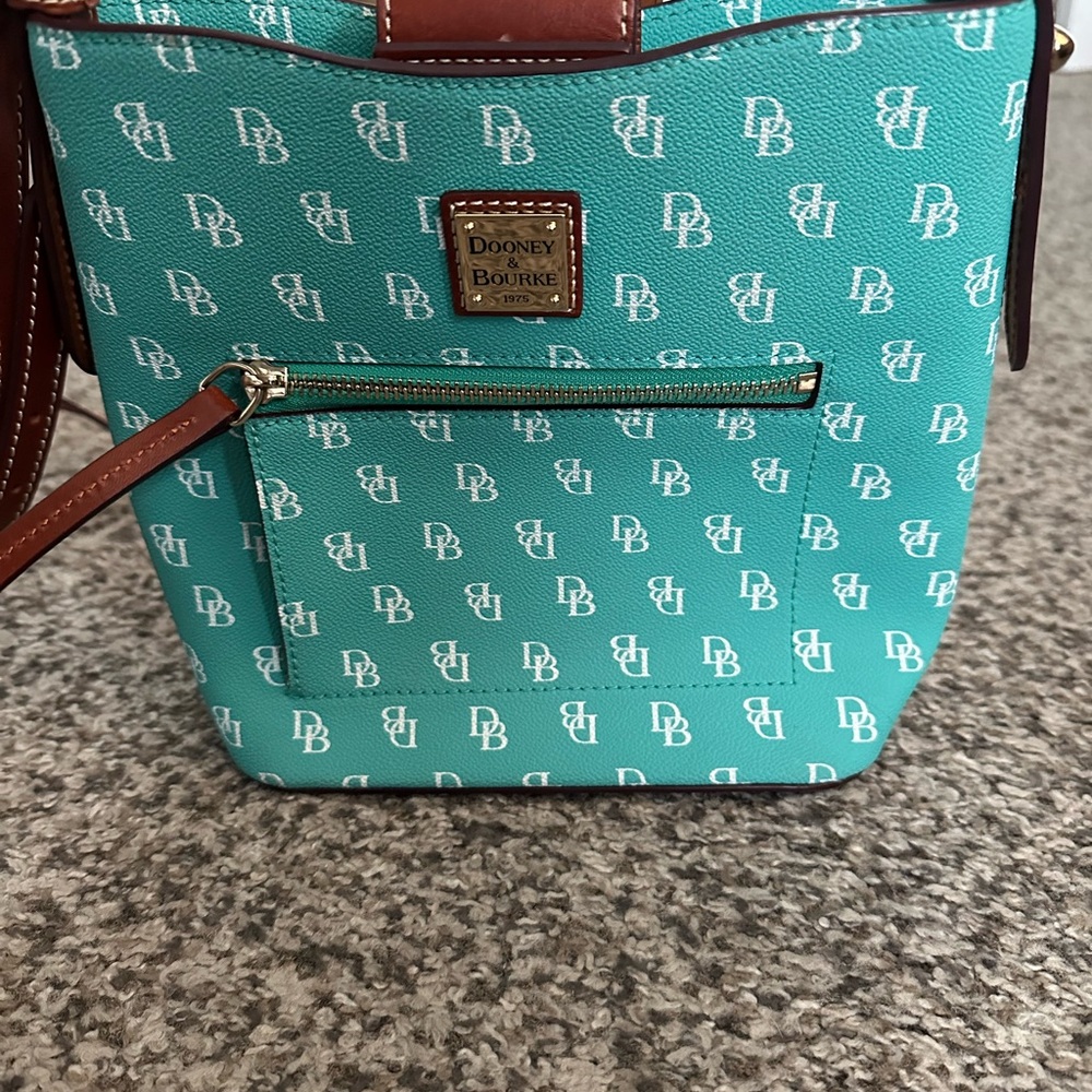 Dooney & Bourke Teal Monogram Crossbody Bag